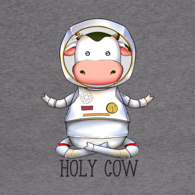 holy cow funny cow design space cow by tessacreativeart